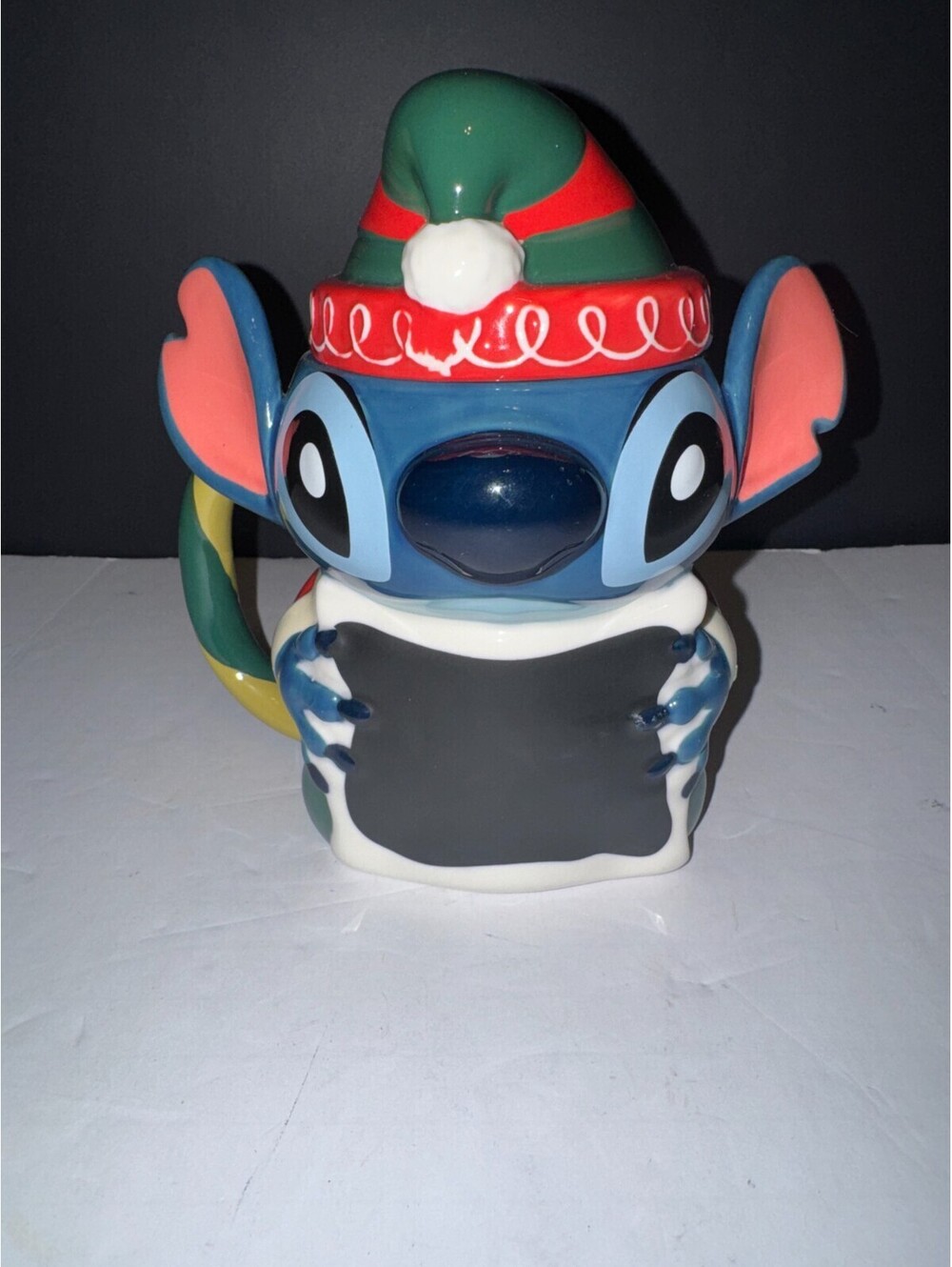 Disney Lilo & Stitch - Stitch Holiday Mug with Lid Coffee Mug Ceramic 16 oz